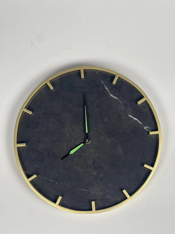 Black & Golden Wall Clock